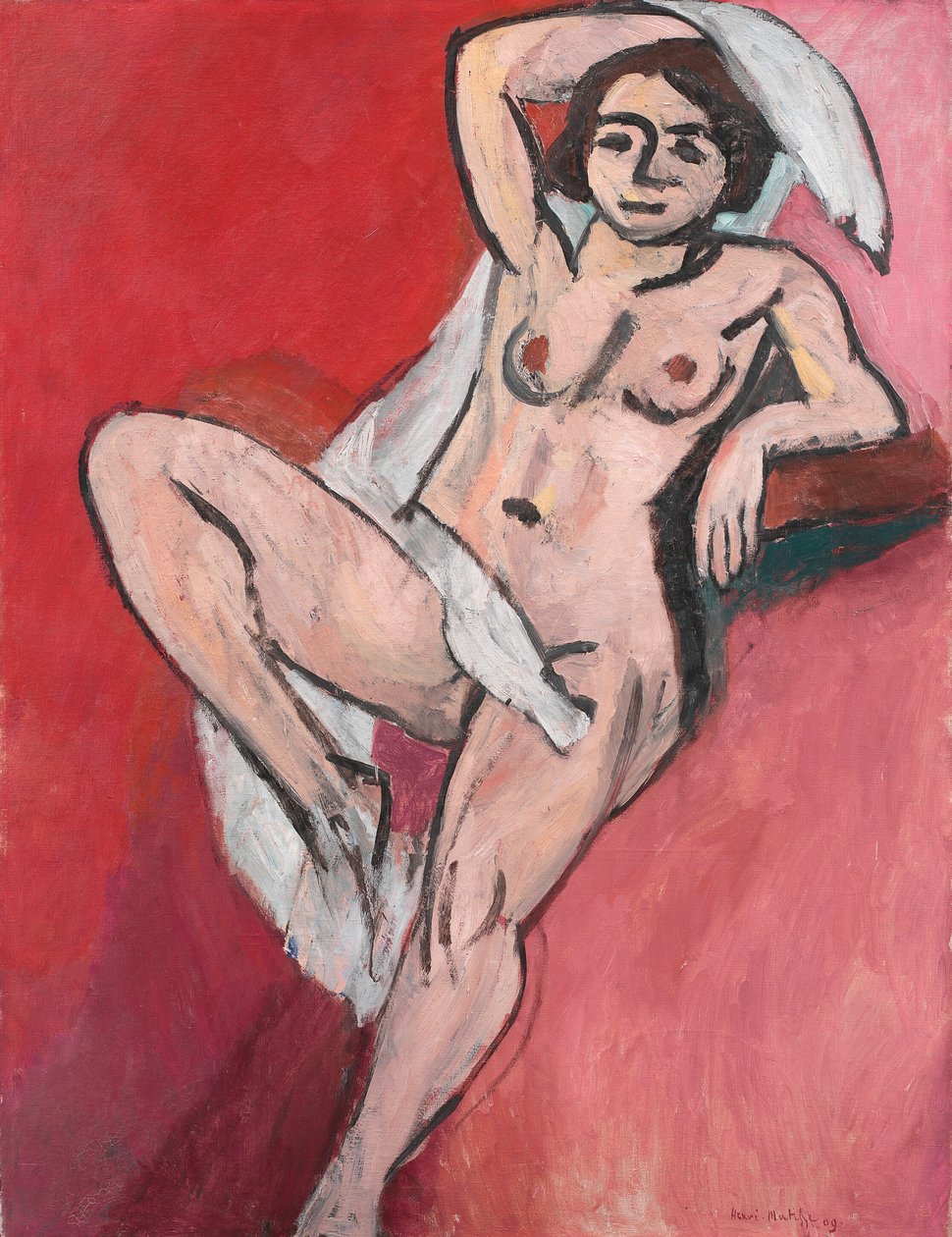 Akt mit weißem Schal von Henri Matisse