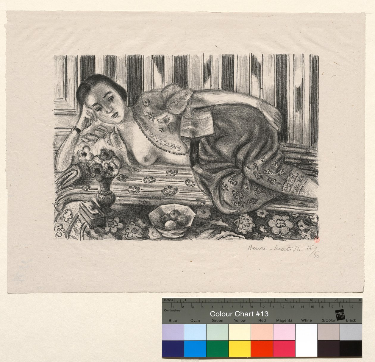 Odaliske in roter Satinhose von Henri Matisse