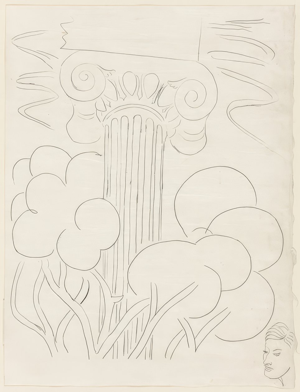 Mehrere Sonette: "A la nue accablante...", Platte 29 aus Poesies de Mallarmé von Henri Matisse
