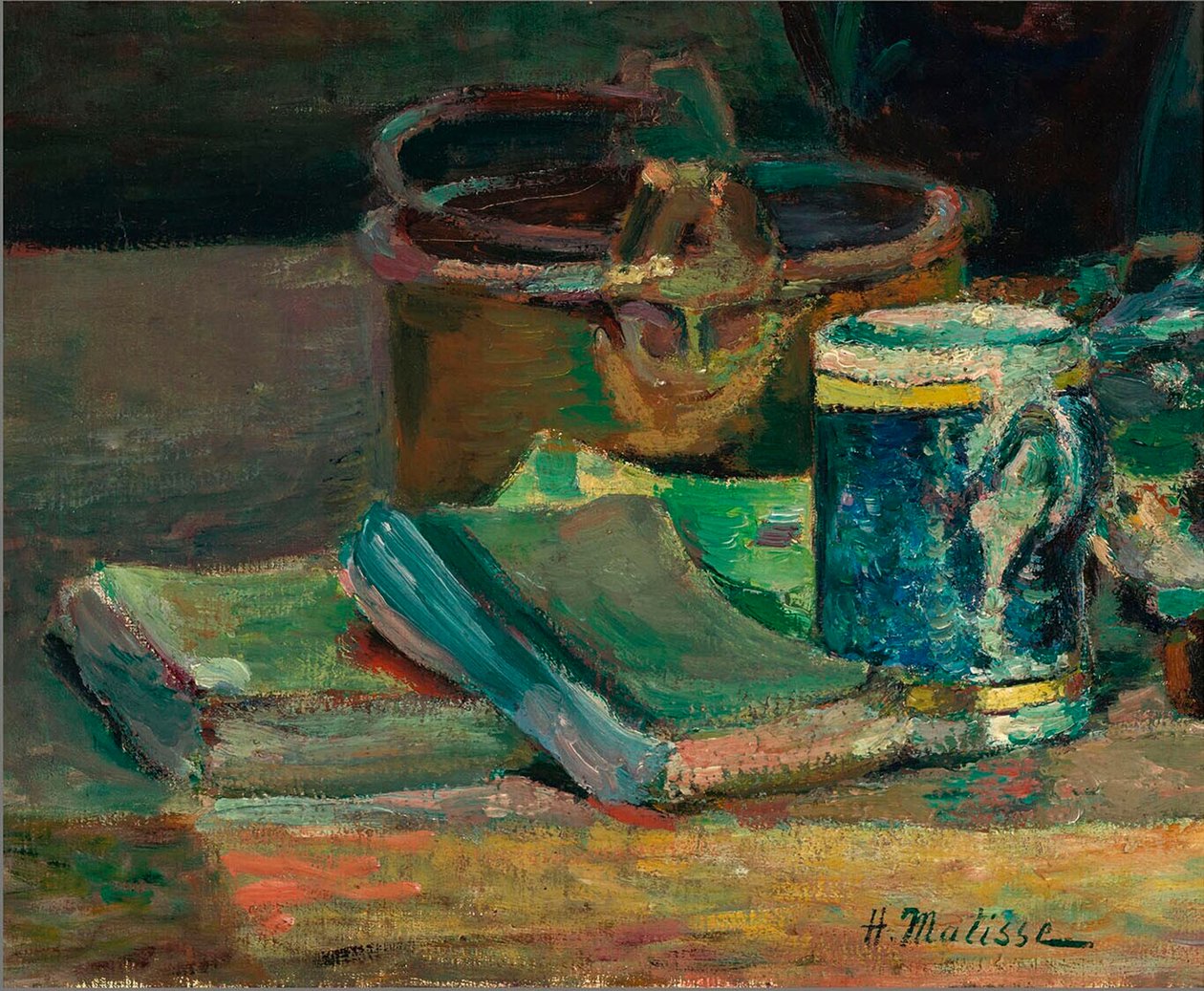 Stillleben mit Büchern, ca. 1895 von Henri Matisse