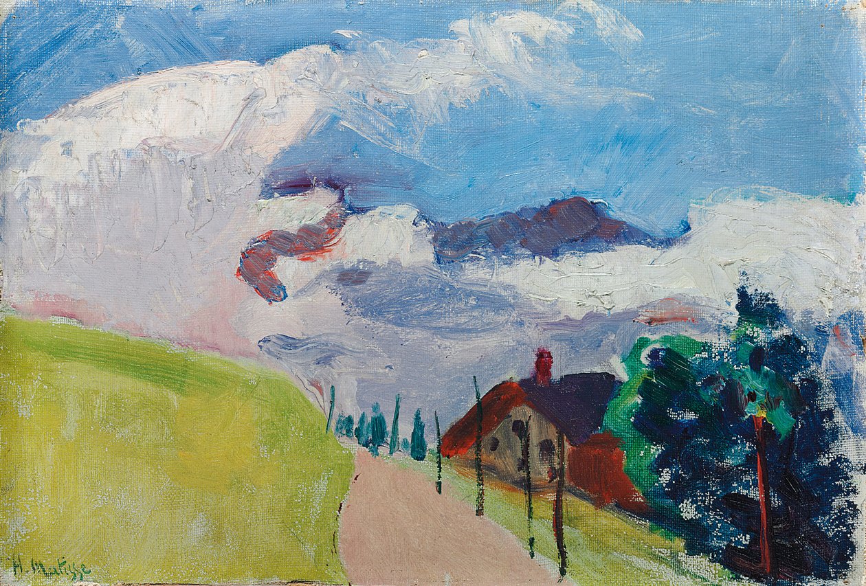 Schweizer Landschaft (Route von Chezieres nach Villars) von Henri Matisse