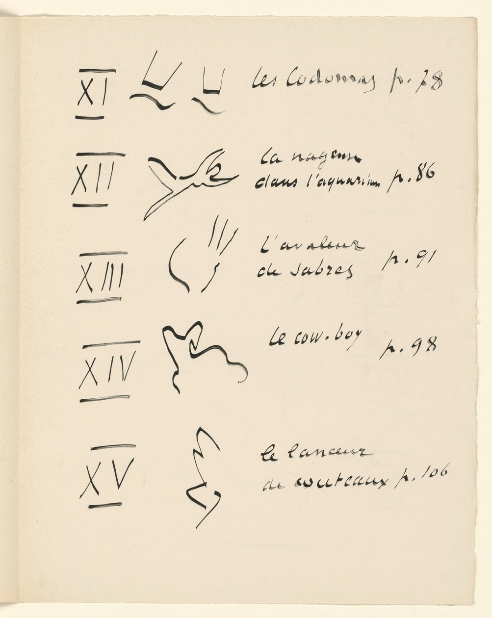 Bildertafel 3. Aus „Jazz“. S. 151 von Henri Matisse