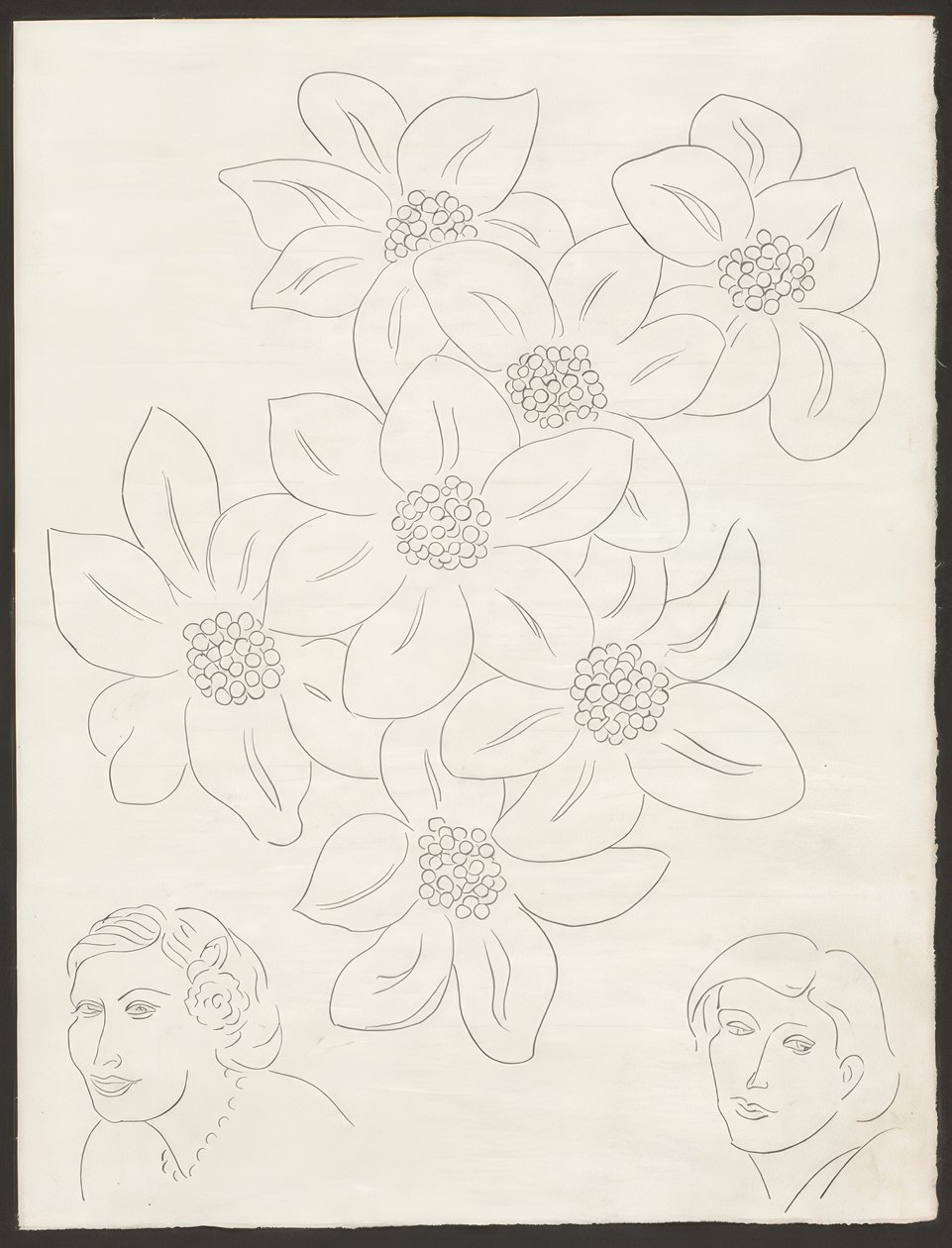 Die Blumen, Platte sechs aus Poesies de Mallarmé von Henri Matisse