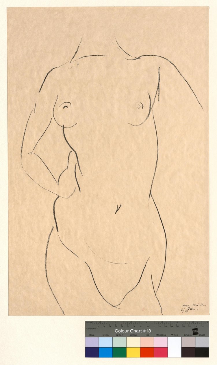 Torse von vorne von Henri Matisse