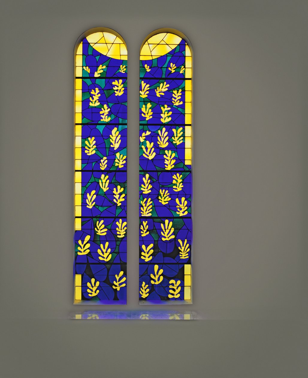 Baum des Lebens Buntglas, Kapelle des Rosenkranzes, Vence von Henri Matisse