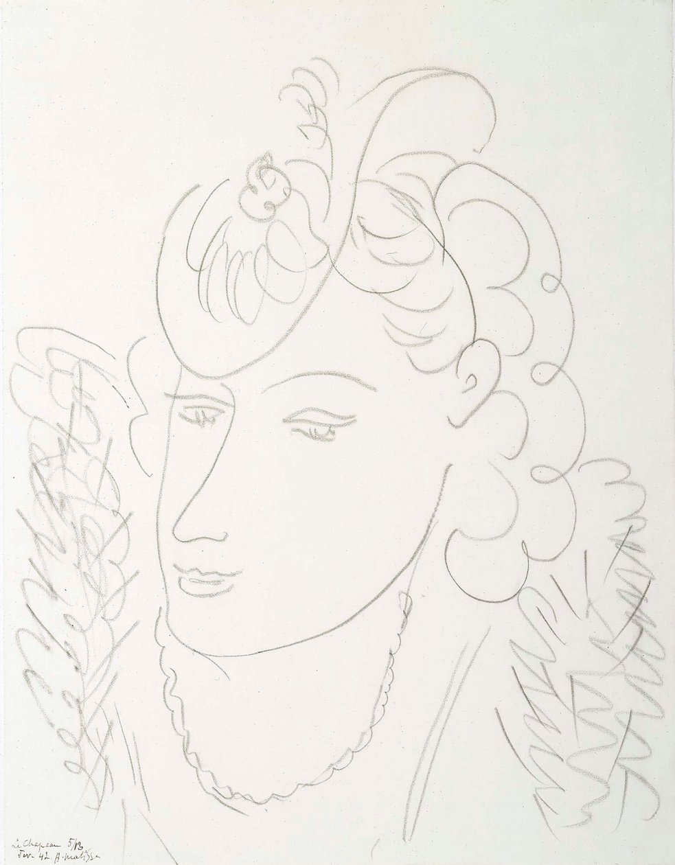 Frau mit Hut von Henri Matisse