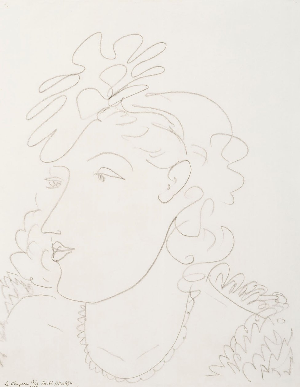 Frau mit Hut von Henri Matisse