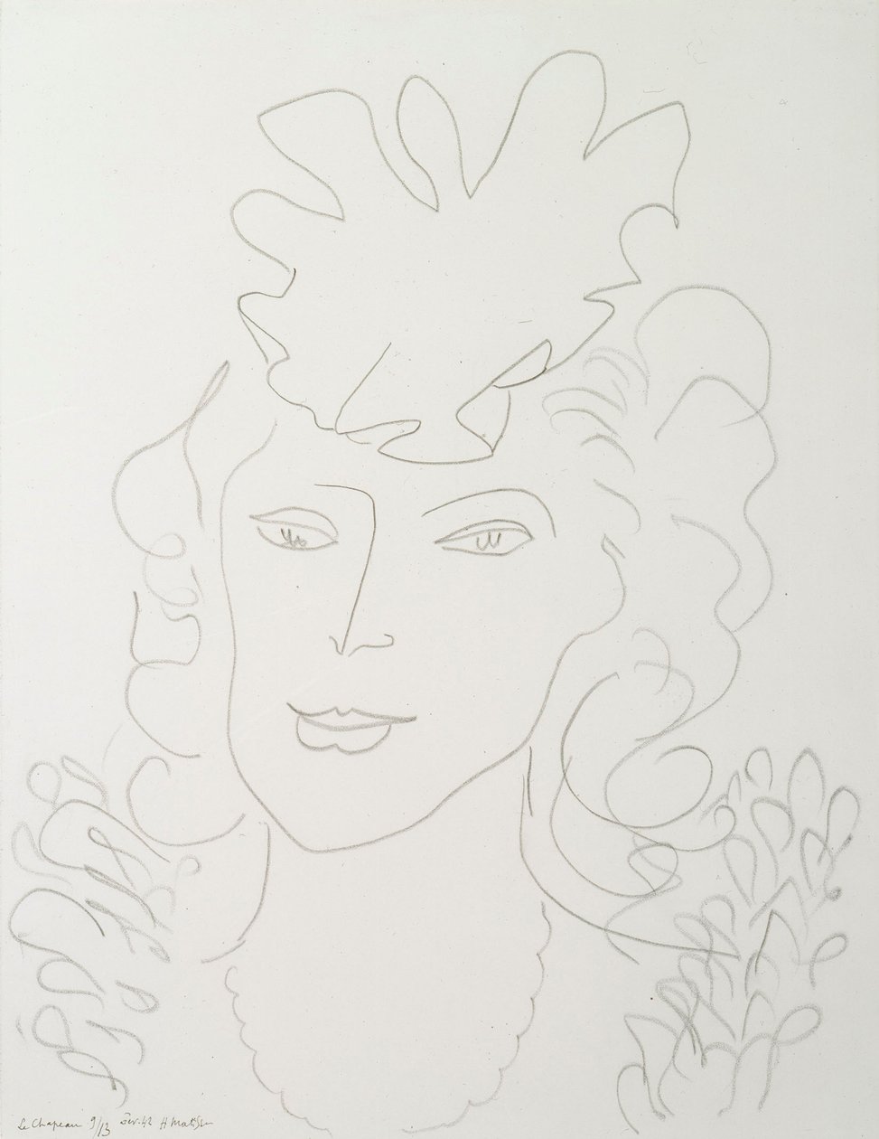 Frau mit Hut von Henri Matisse