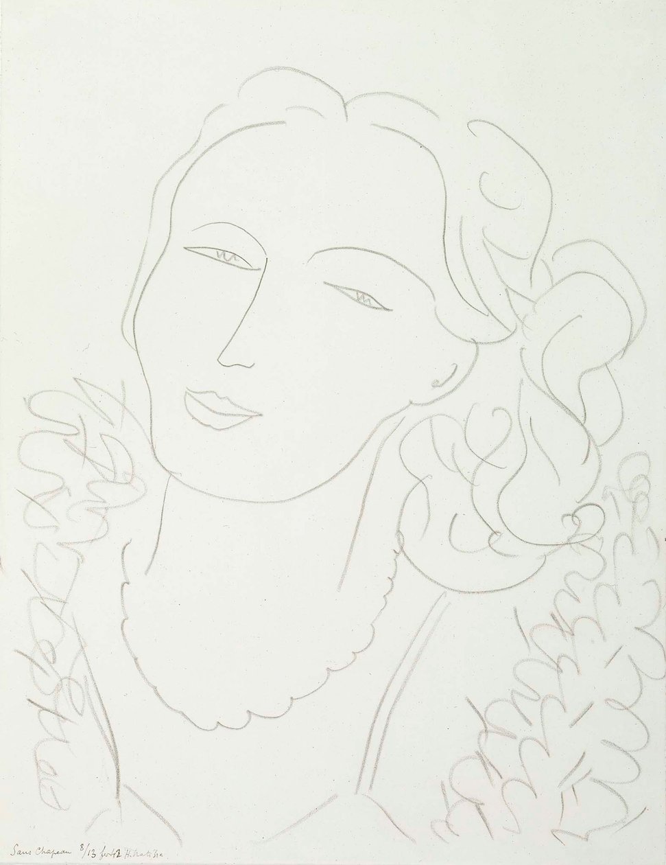 Frau ohne Hut von Henri Matisse