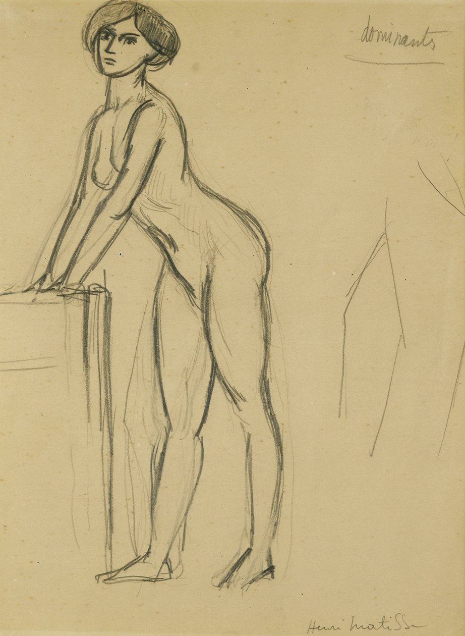 Stehendes junges Mädchen, um 1908-10 von Henri Matisse