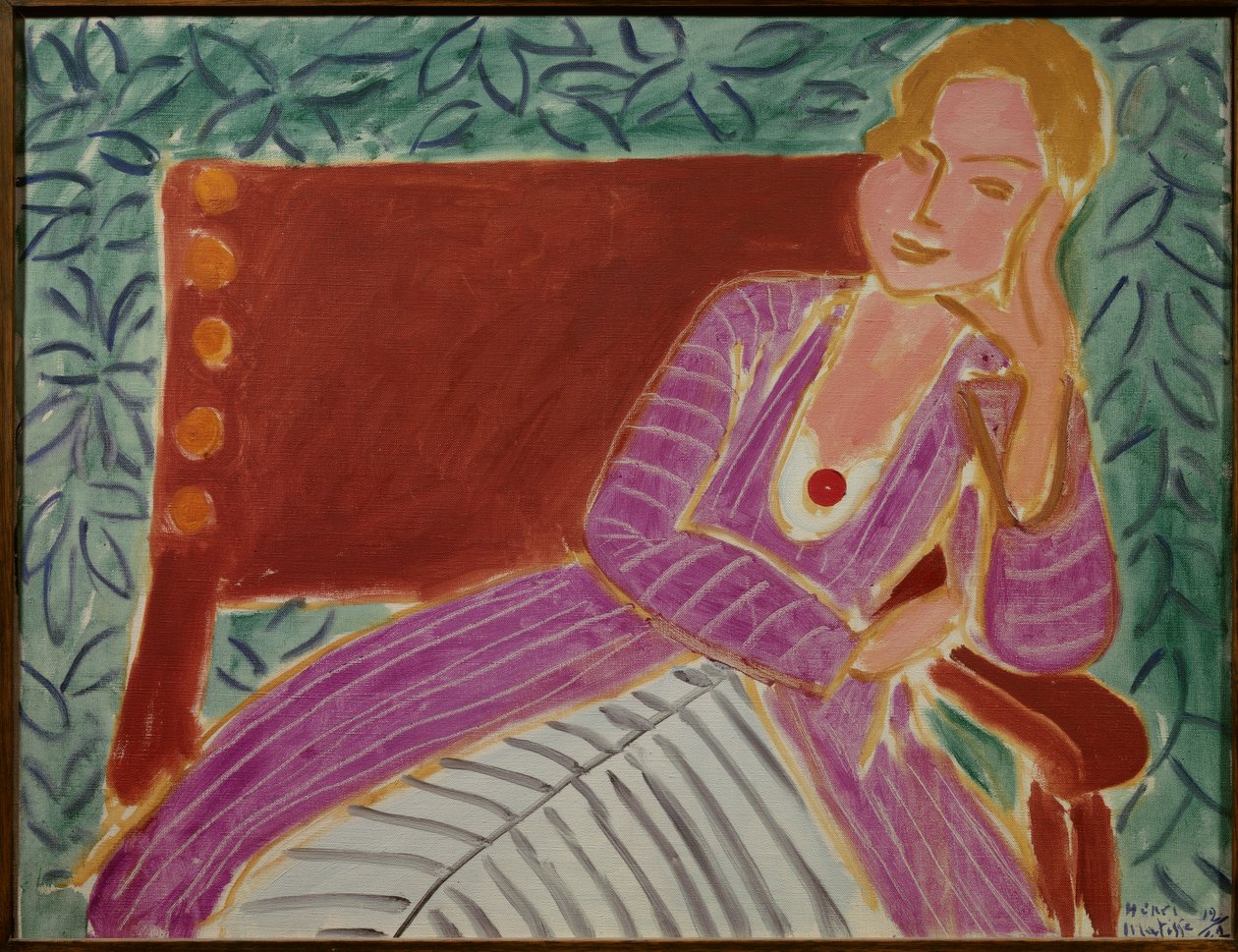 Sitzendes Mädchen im persischen Kleid 1942 von Henri Matisse