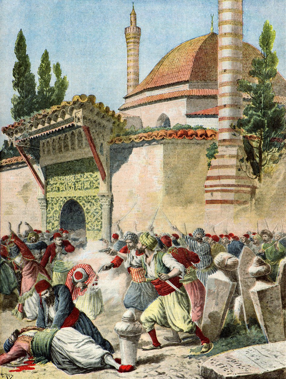Armenischer Angriff auf eine Moschee von Henri Meyer