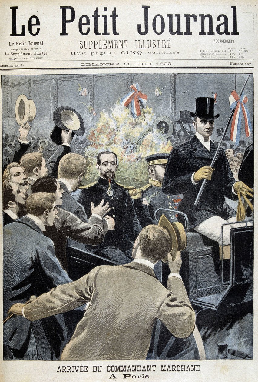 Ankunft des Kommandanten Marchand in Paris - in „Le Petit Journal“ vom 11.06.1899 von Henri Meyer