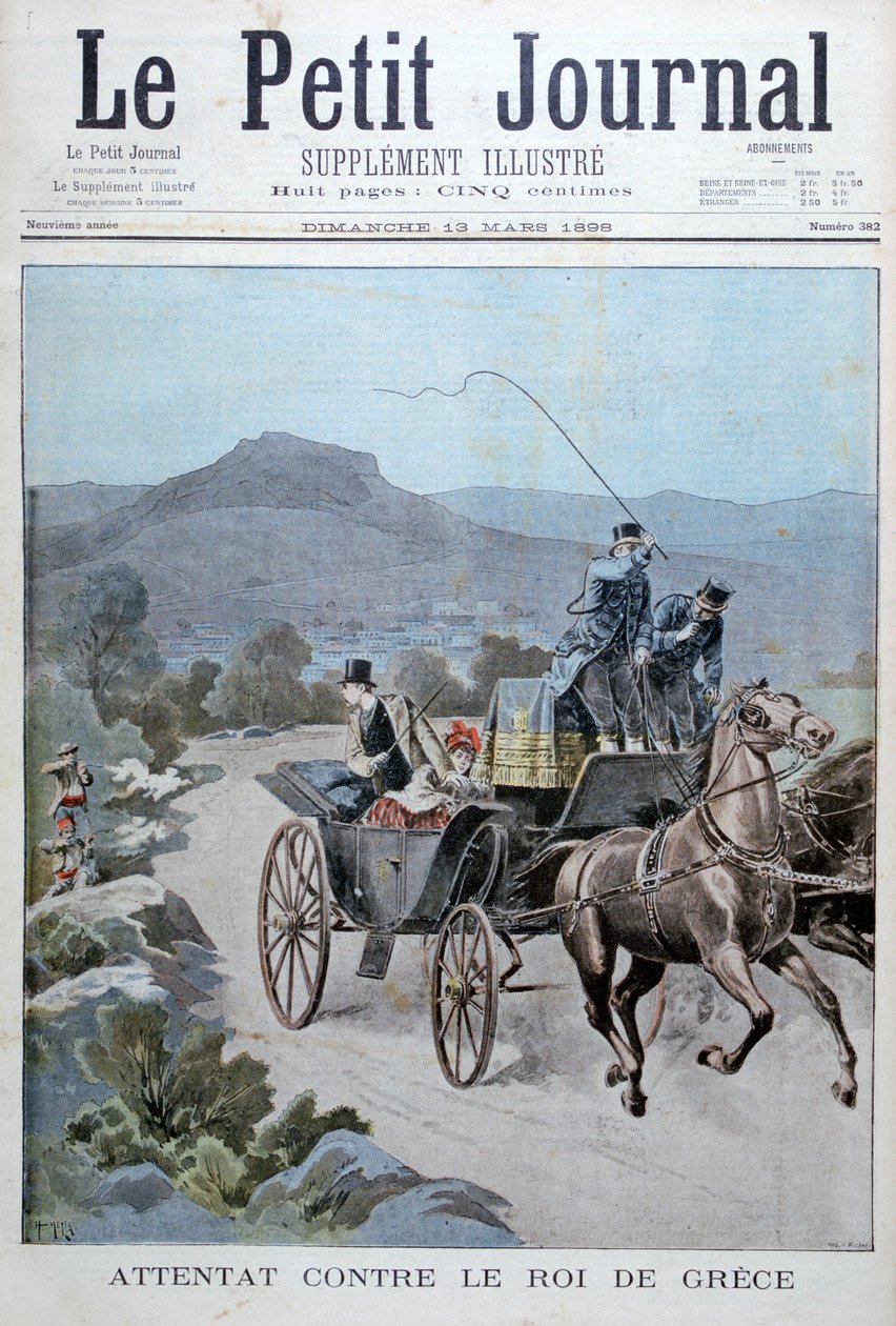 Versuchter Angriff auf den König von Griechenland, 1898 von Henri Meyer