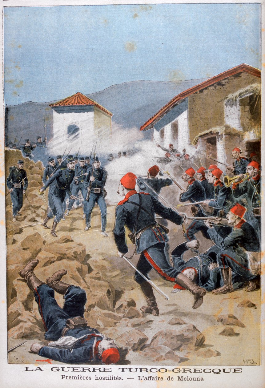 Schlacht von Meluna, Griechisch-Türkischer Krieg, 1897 von Henri Meyer