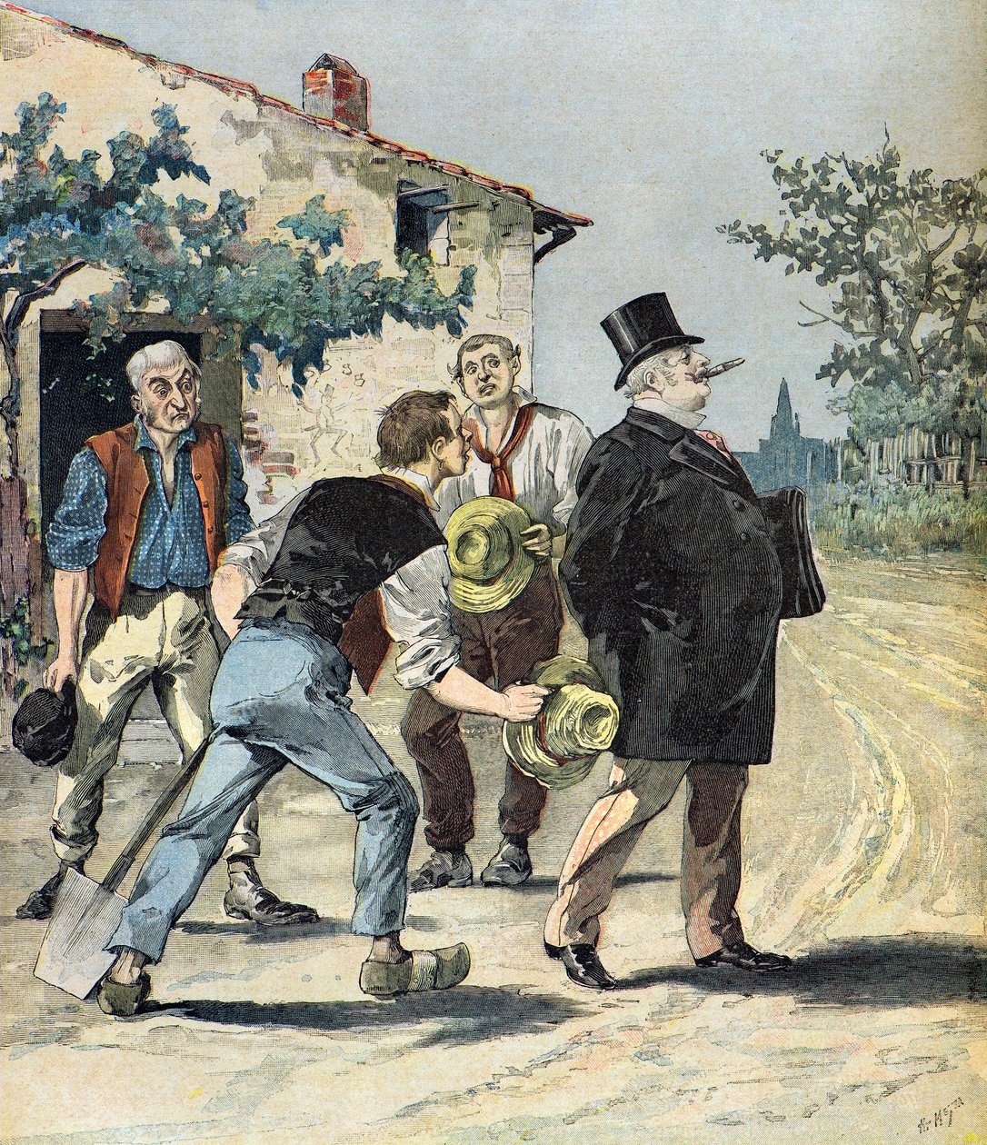 Karikatur der Kandidaten von Henri Meyer