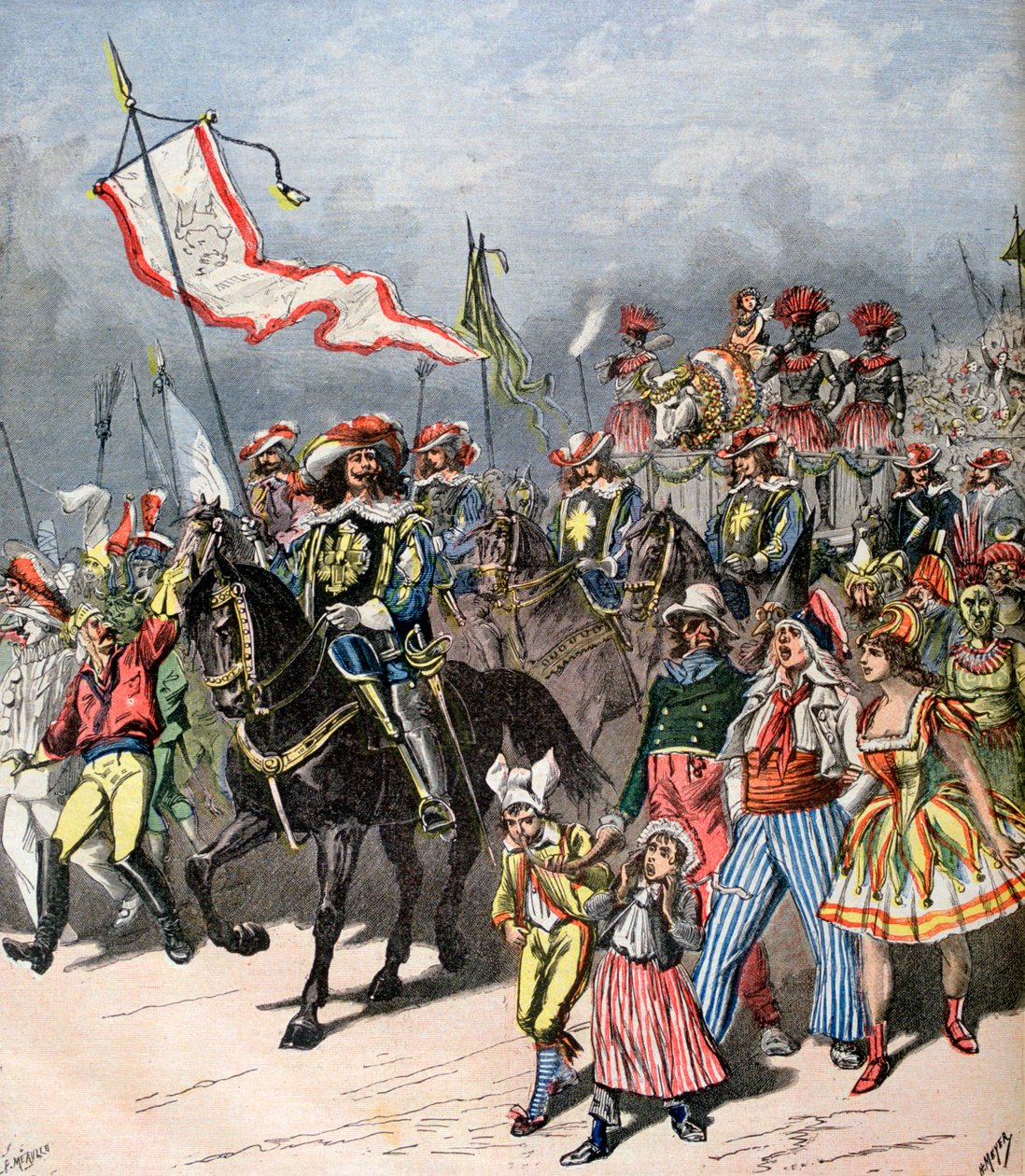 Französischer Karneval des gemästeten Ochsen, in früheren Zeiten von Henri Meyer