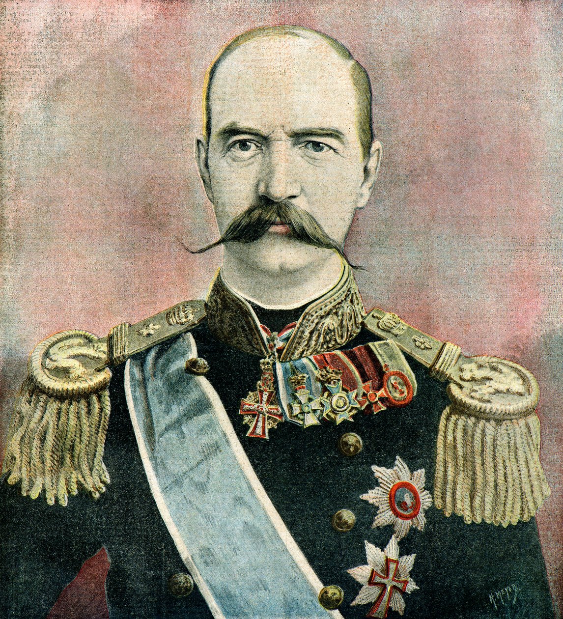 Porträt von König Georg I. von Griechenland von Henri Meyer