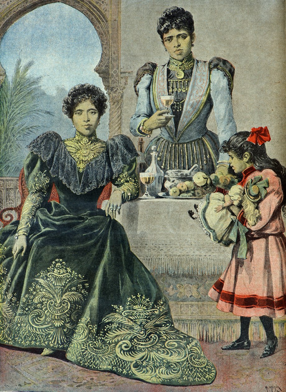Porträt von Königin Ranavalona 3 im Exil in Algerien 1899 von Henri Meyer