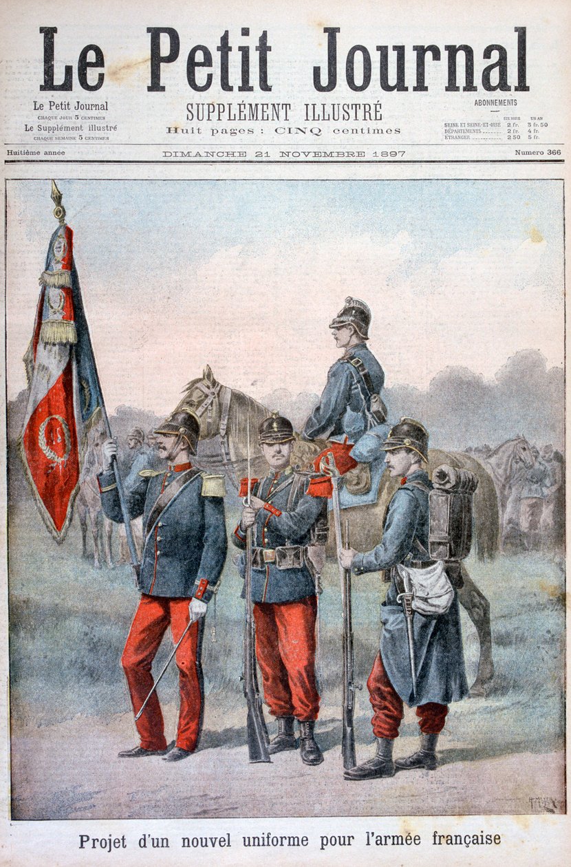 Vorgeschlagene neue Uniformen der französischen Armee, 1897 von Henri Meyer
