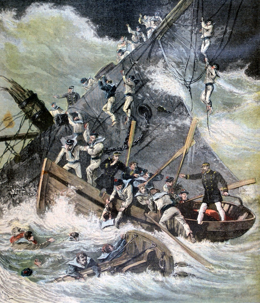 Schiffswrack der La Bourdonnais, Sainte Marie, Madagaskar, 1893 von Henri Meyer
