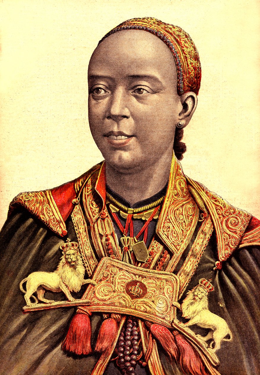 Taytou Betel, Kaiserin Gemahlin von Menelik II. von Äthiopien von Henri Meyer