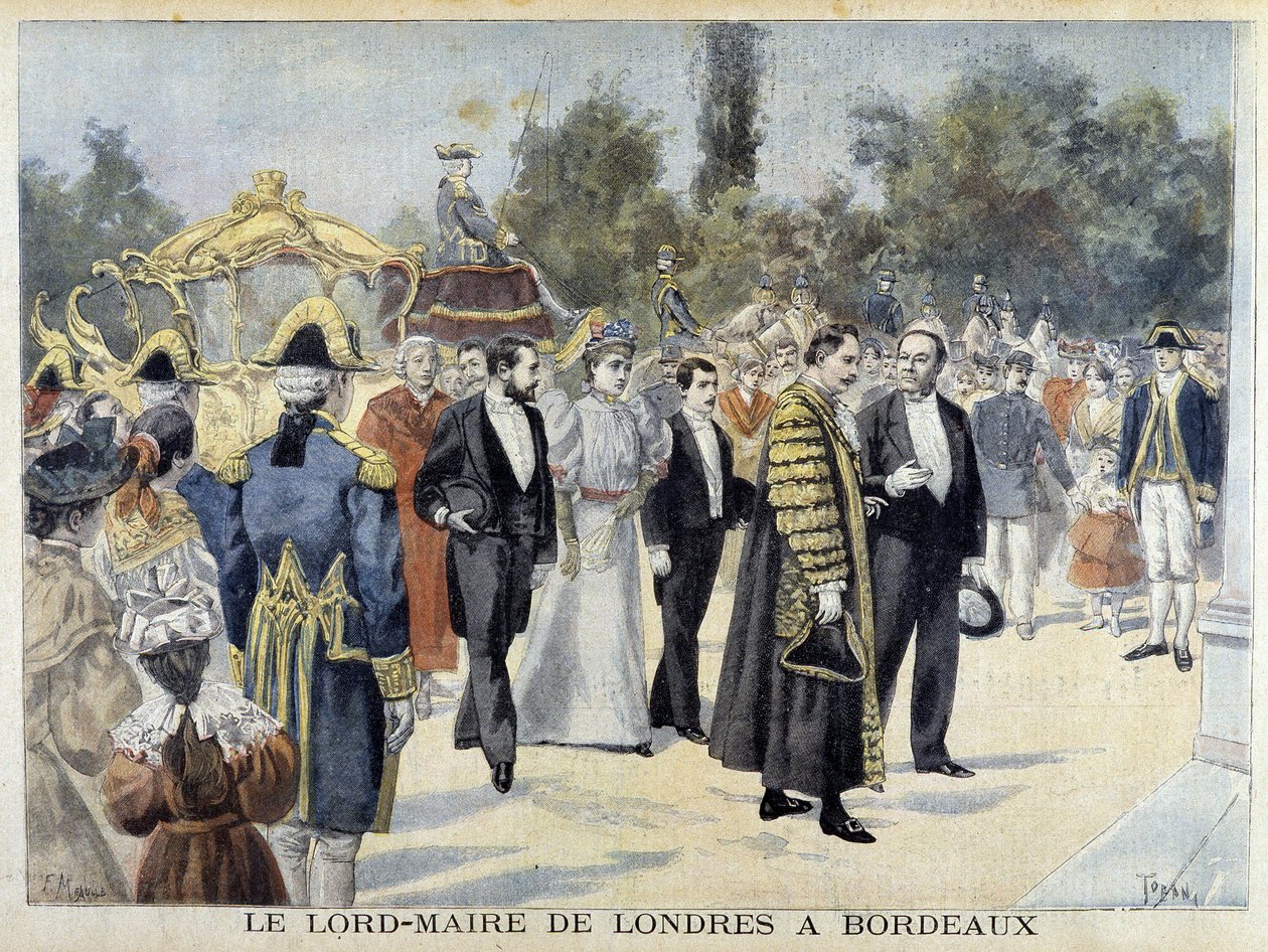 Der Lord Mayor von London in Bordeaux - in „Le Petite Journal“ von Henri Meyer