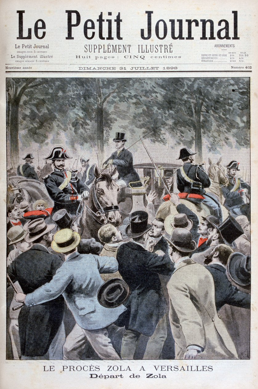Die Abreise von Émile Zola aus Versailles, 1898 von Henri Meyer