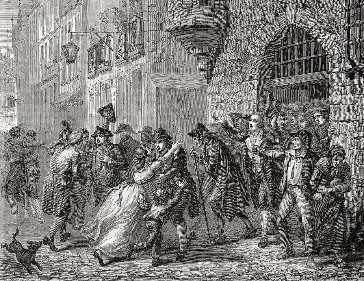 Die Freilassung der Gemäßigten, 1794, aus 
