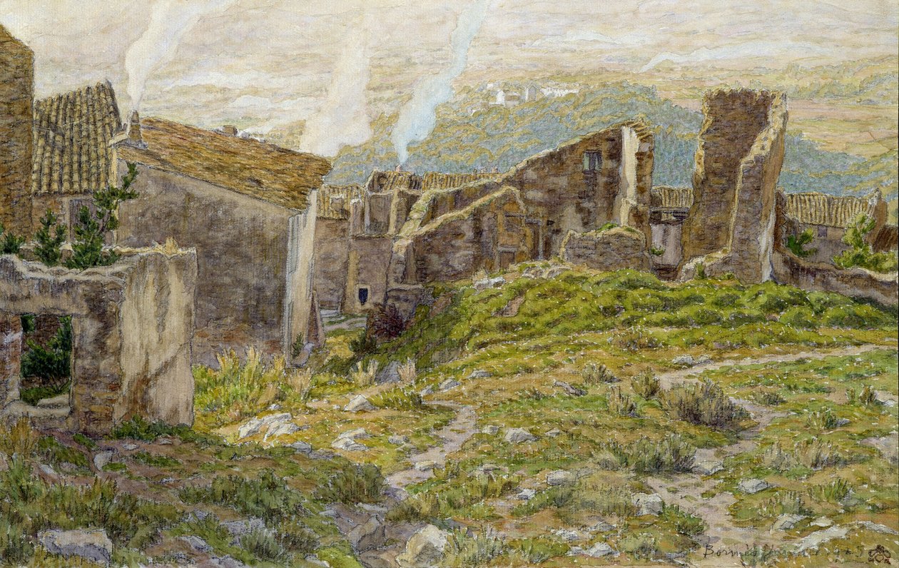 Altes Schloss von Bormes les Mimosas von Henri Rivière