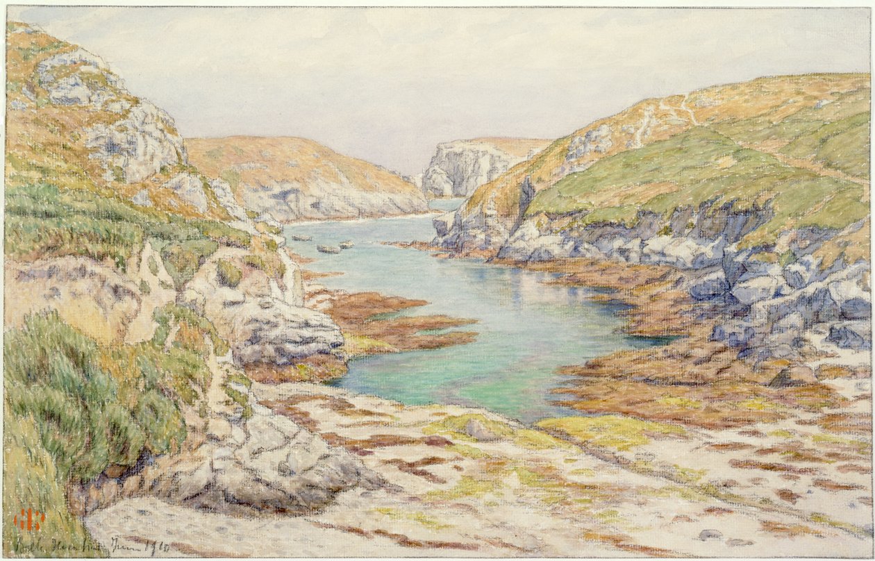 Sterhouen [Stêr-Ouen]. Belle-Isle-en-mer von Henri Rivière
