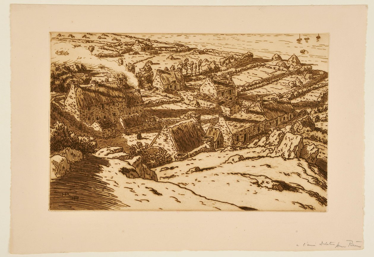 [Dorf am Meer] von Henri Rivière
