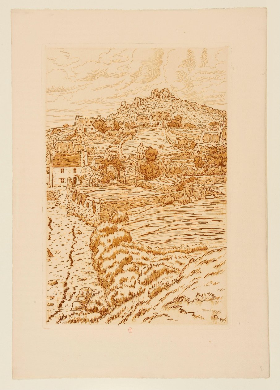 [Bretonisches Dorf] von Henri Rivière