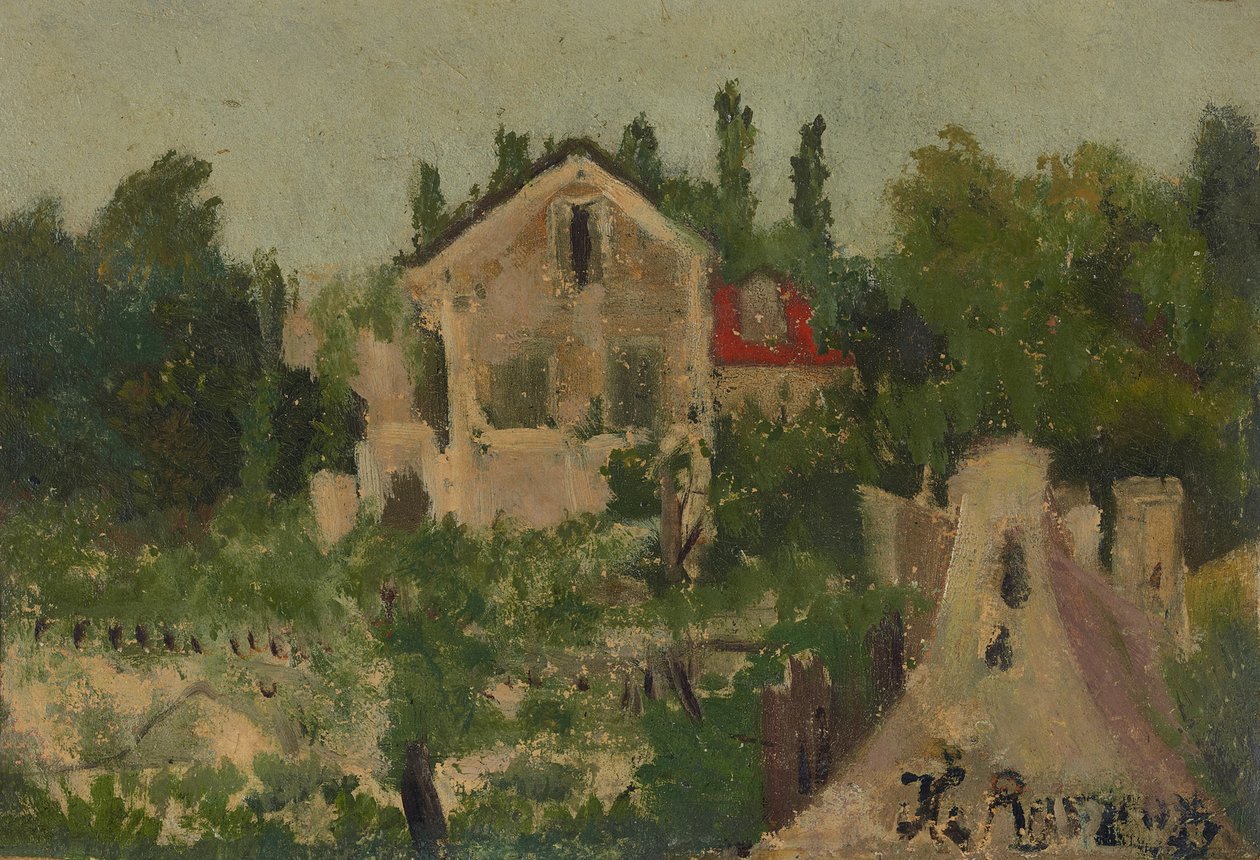 Studie für: Landhaus in St-Cloud von Henri Rousseau