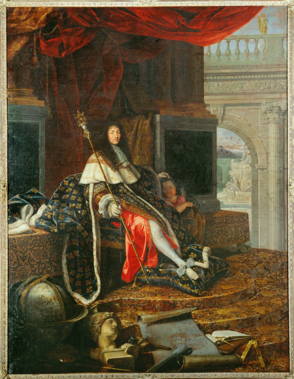 Ludwig XIV., Beschützer der Akademie für Malerei und Bildhauerei von Henri Testelin