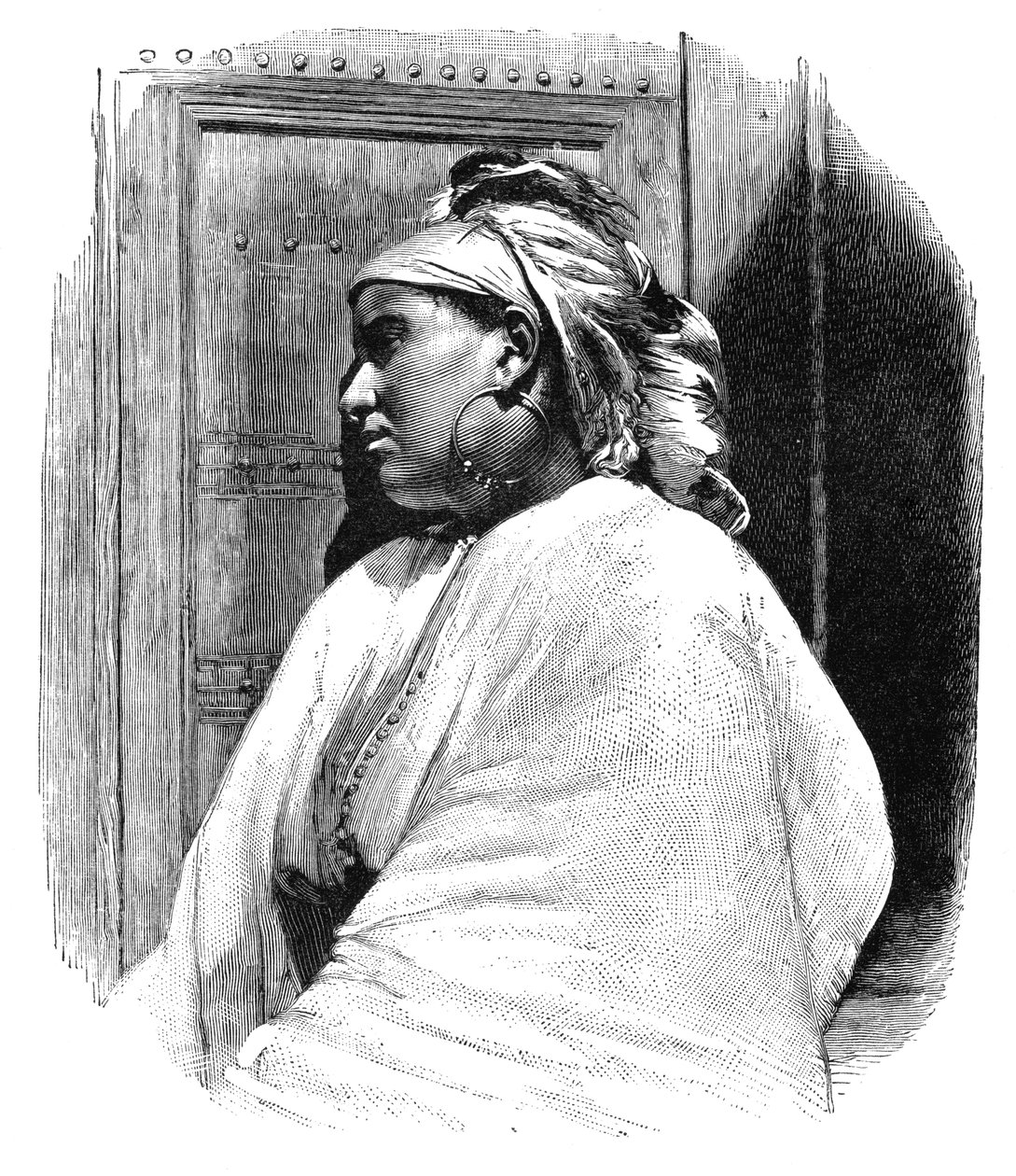 Eine arabische Frau aus Tanger, Marokko, 1895 von Henri Thiriat