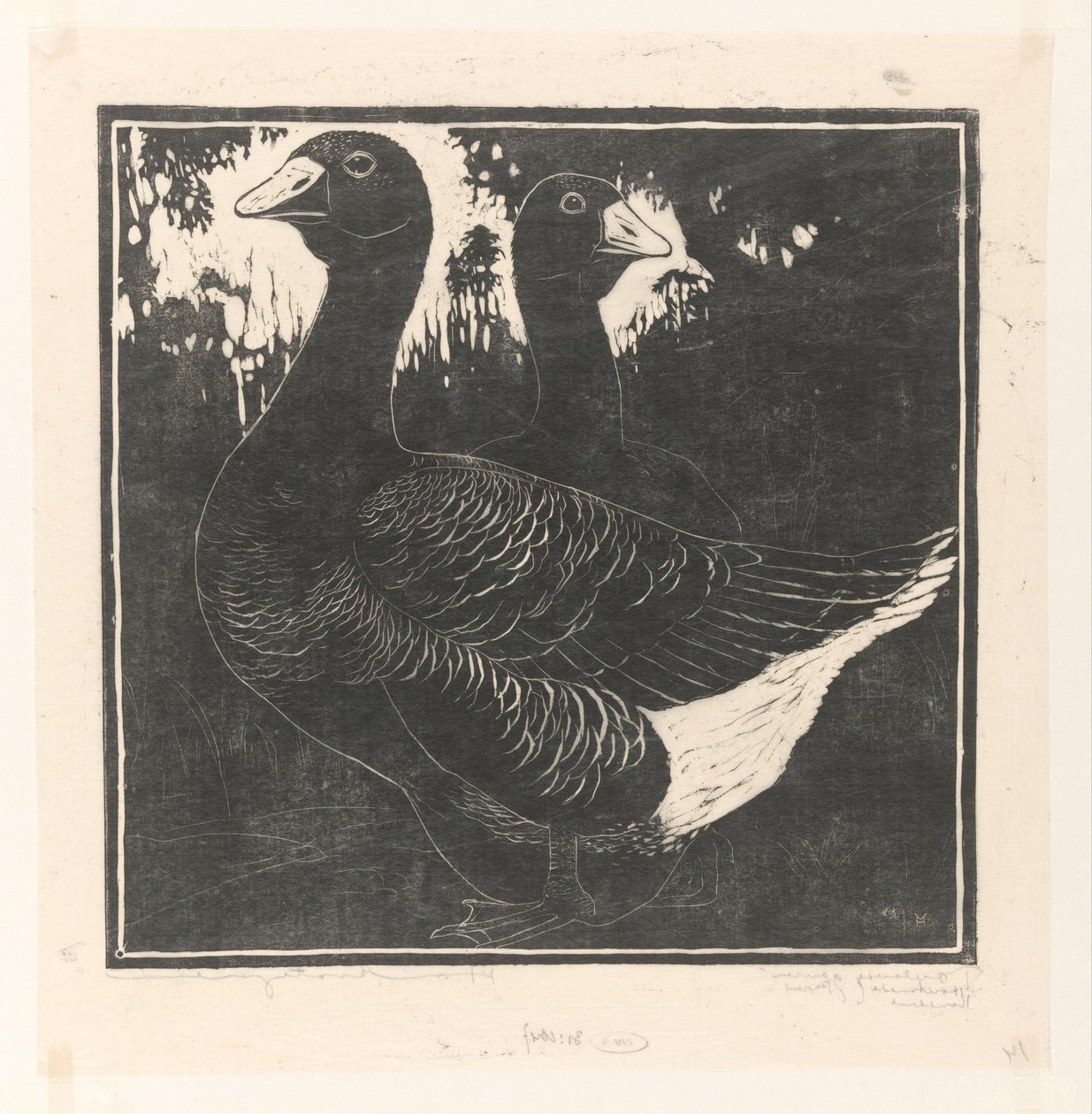 Toulouse-Gänse von Henri Verstijnen (signed by artist)