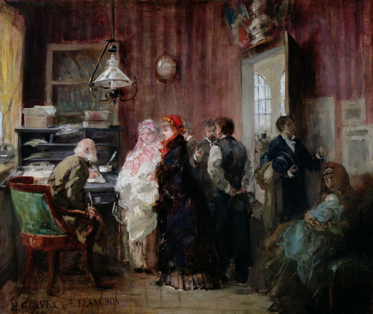 Geburt, Rathaus des 19. Arrondissements, ca. 1881 von Henri Gervex