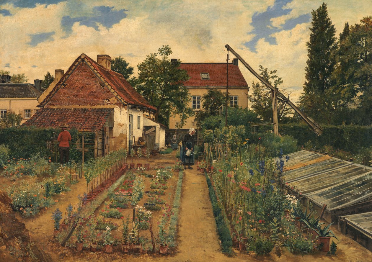 Der Blumengarten von Henri de Braekeleer