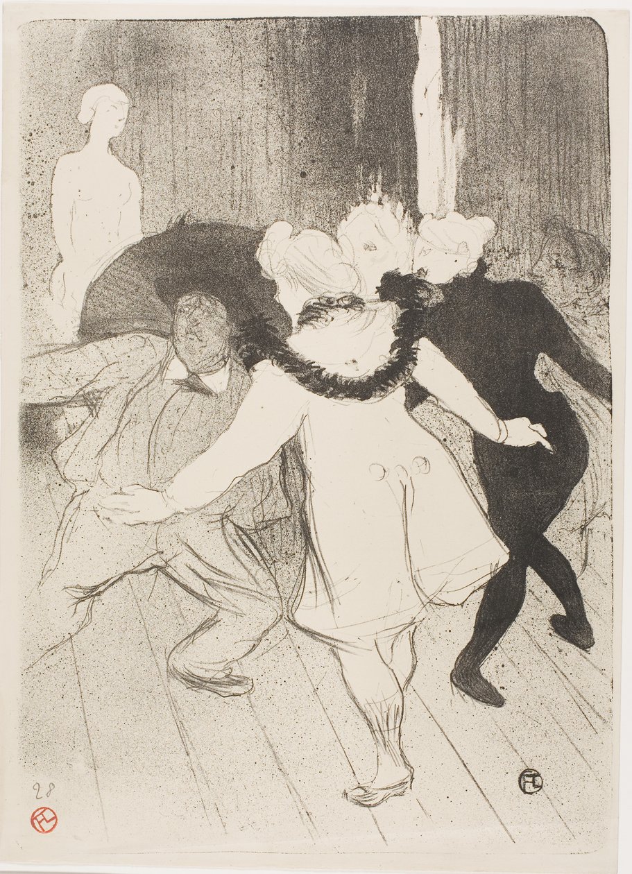 Im Folies-Bergère: Die Bescheidenheit von Monsieur Prudhomme von Henri de Toulouse-Lautrec
