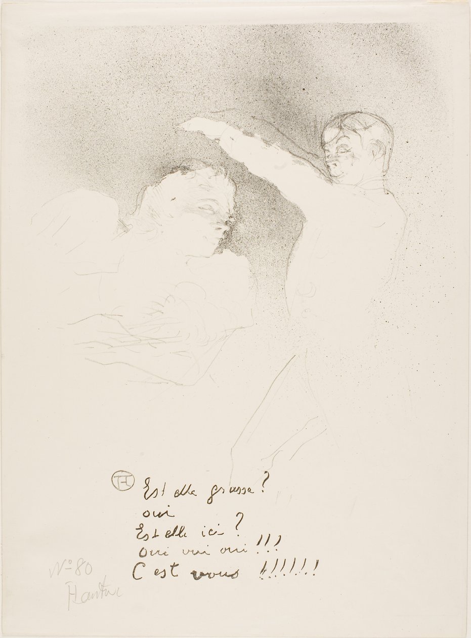 Bei den Variétés: Mademoiselle Lender und Brasseur von Henri de Toulouse-Lautrec
