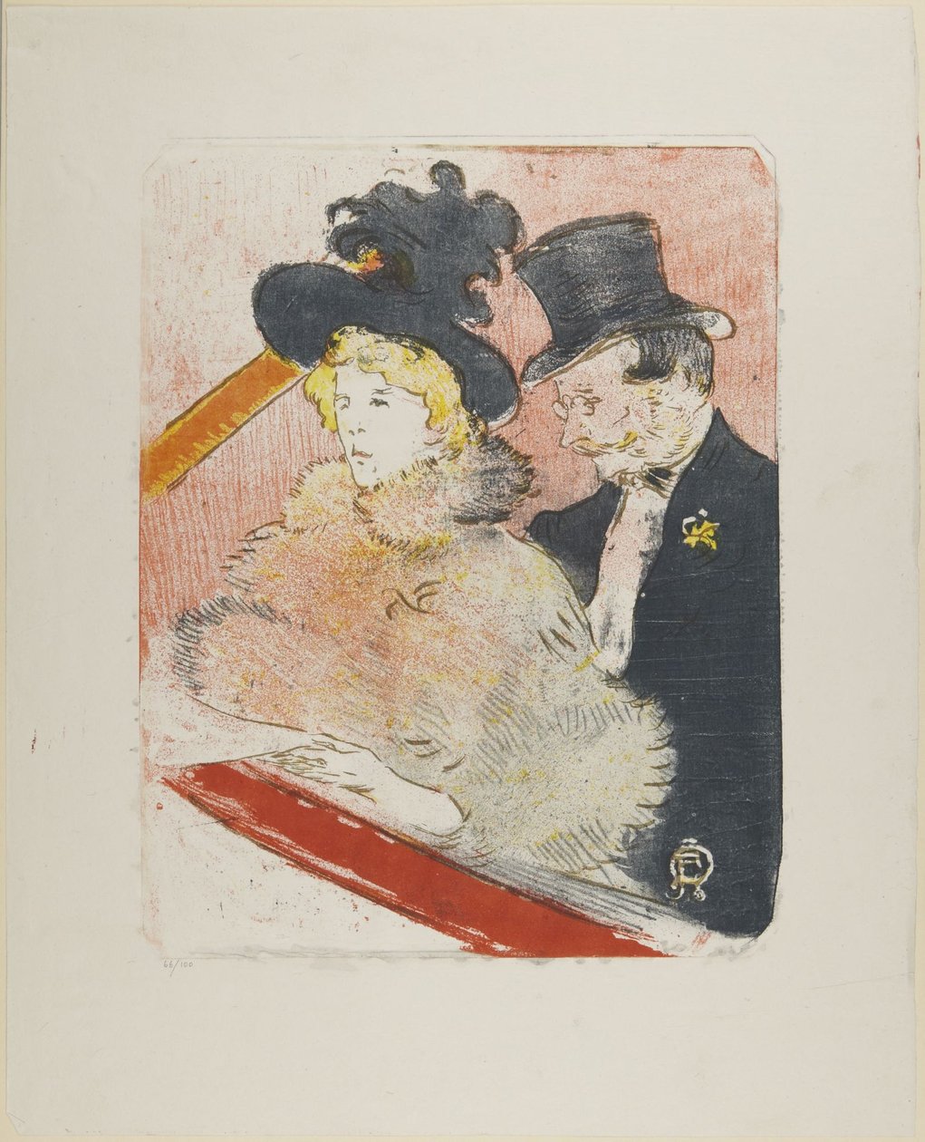 Beim Konzert 1896 von Henri de Toulouse-Lautrec
