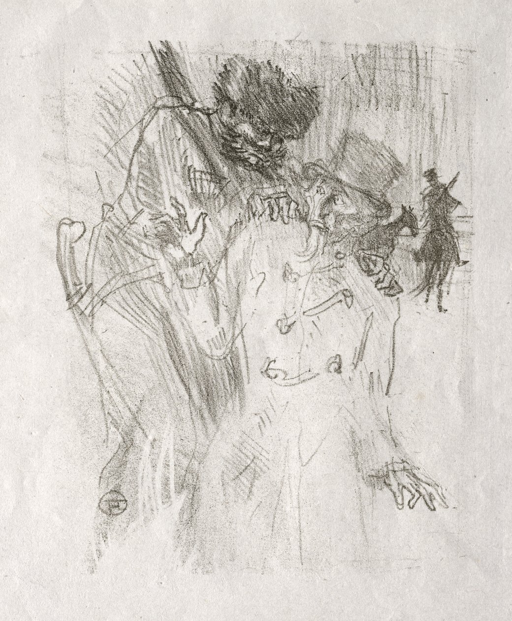 Am Fuße des Sinai: Verhaftung von Schlomé Fuss von Henri de Toulouse-Lautrec