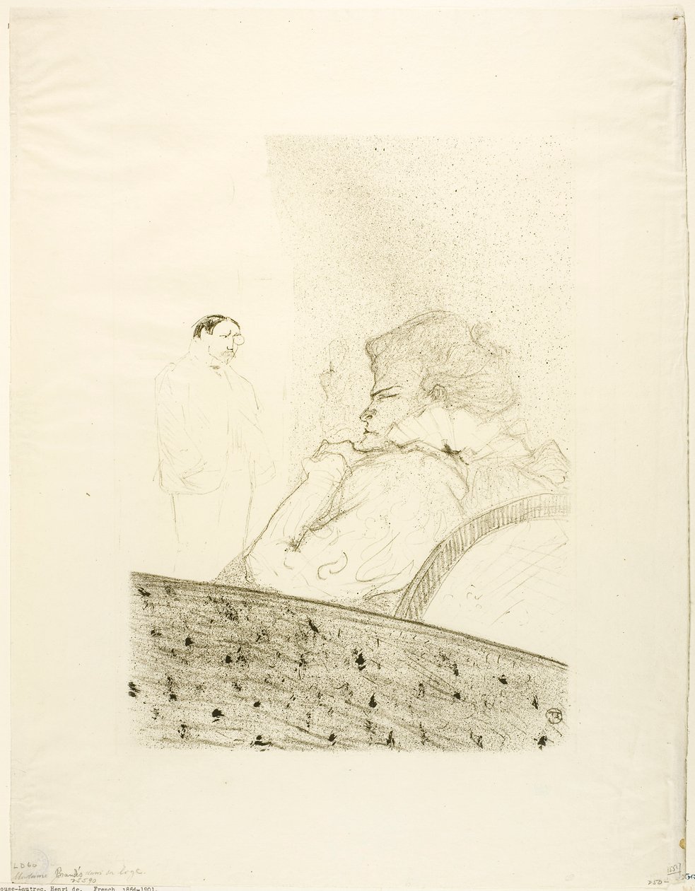 Brandès in ihrer Loge von Henri de Toulouse-Lautrec