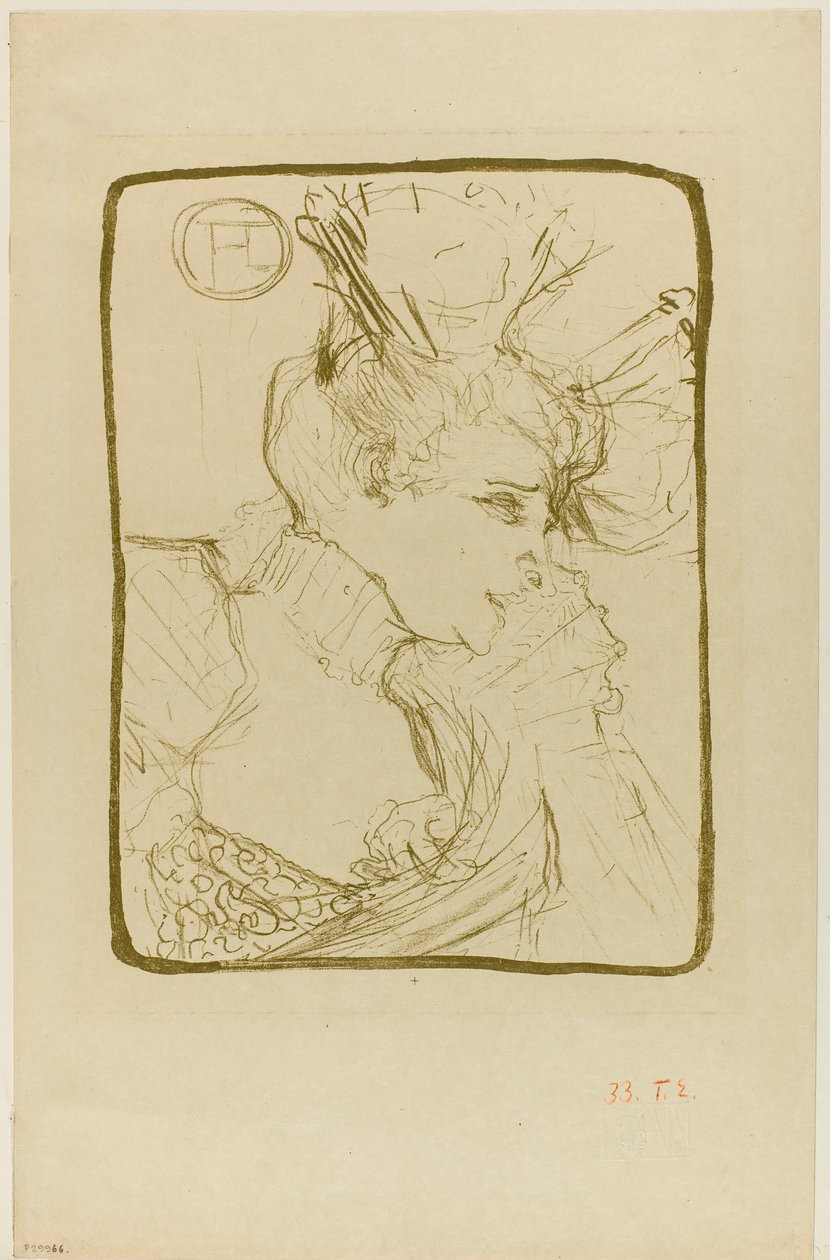 Büste von Mademoiselle Marcelle Lender von Henri de Toulouse-Lautrec