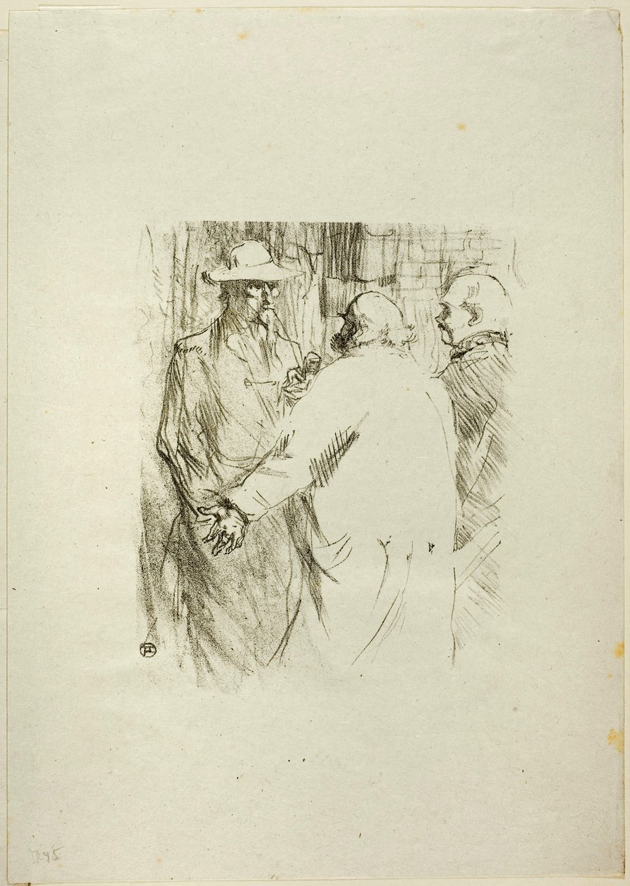 Clemenceau im Gebüsch, aus Au Pied du Sinaï von Henri de Toulouse-Lautrec