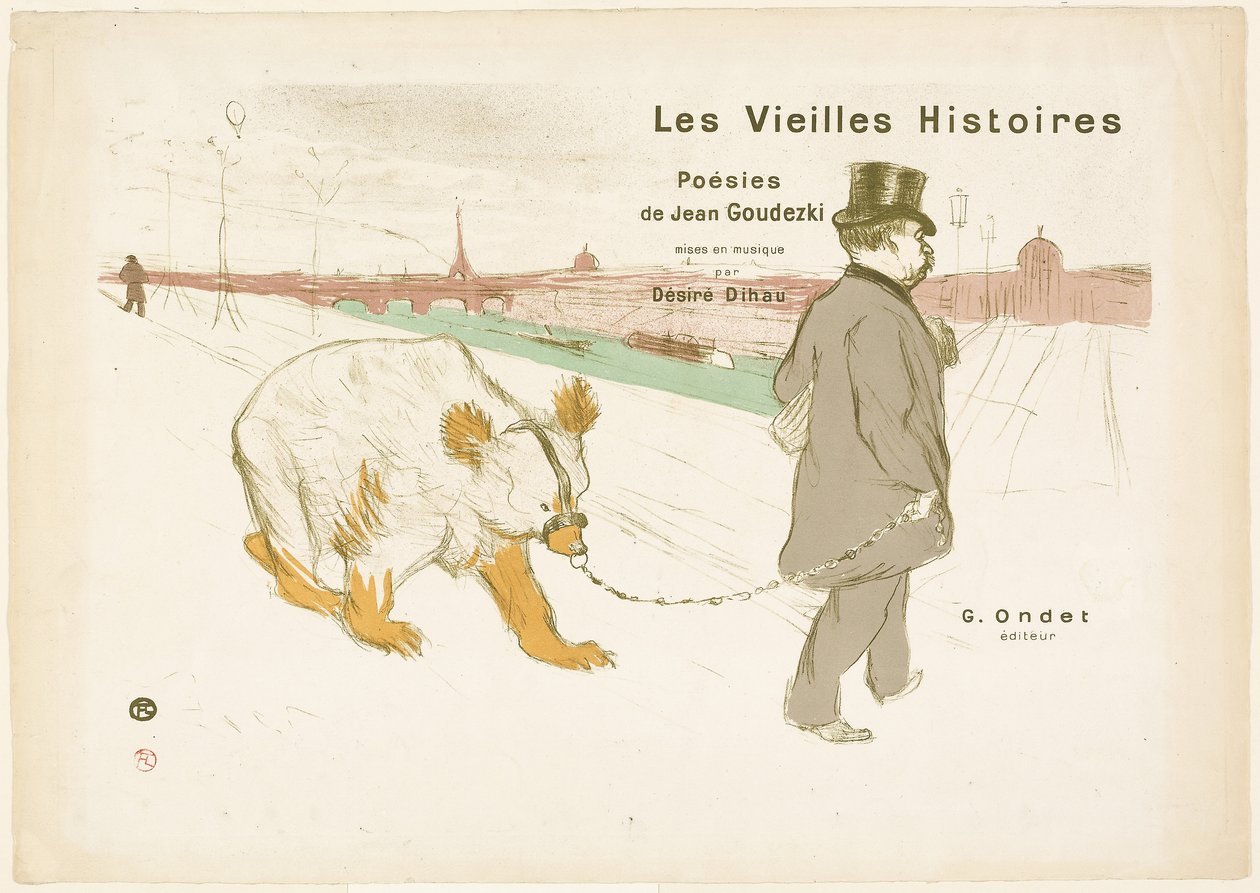 Umschlag und Frontispiz zu Les Vieilles Histoires (Alte Geschichten) von Henri de Toulouse Lautrec