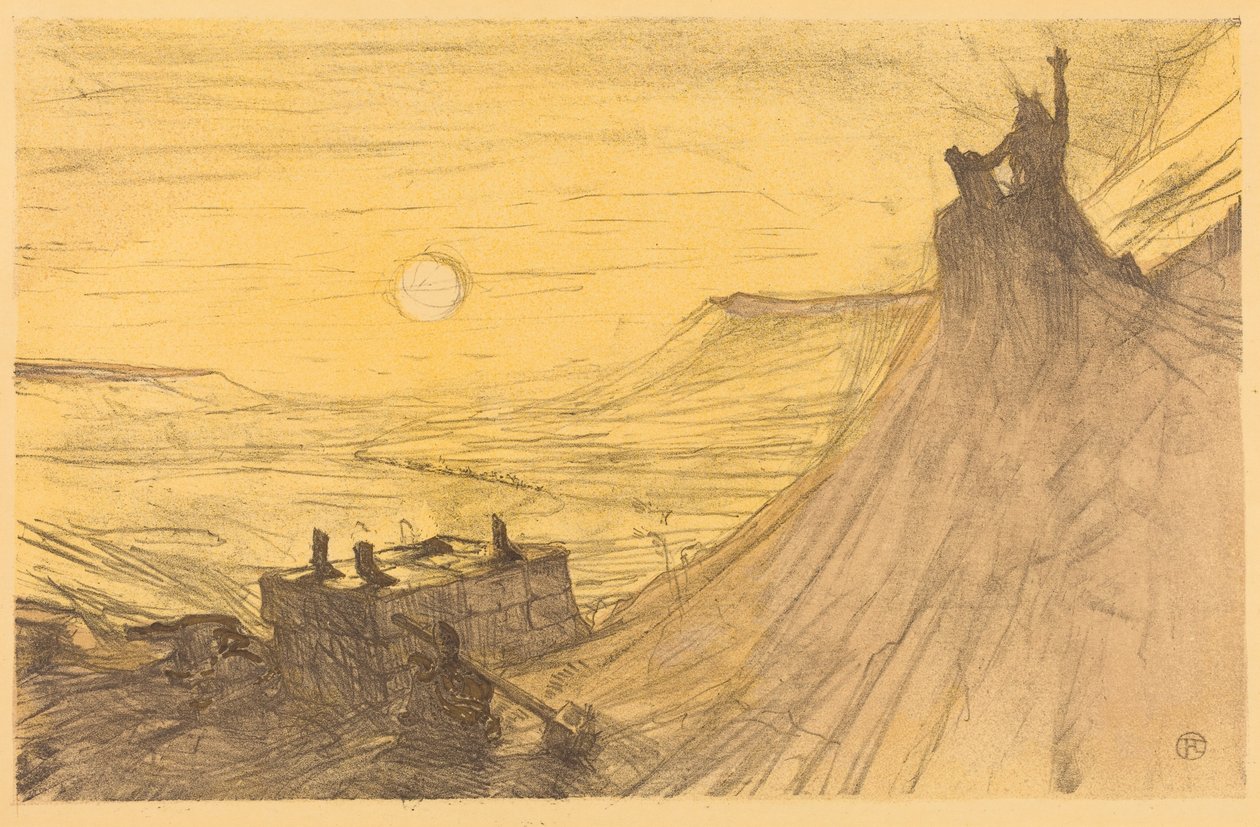 Umschlag für „Au pied du Sinaï“ von Henri de Toulouse-Lautrec