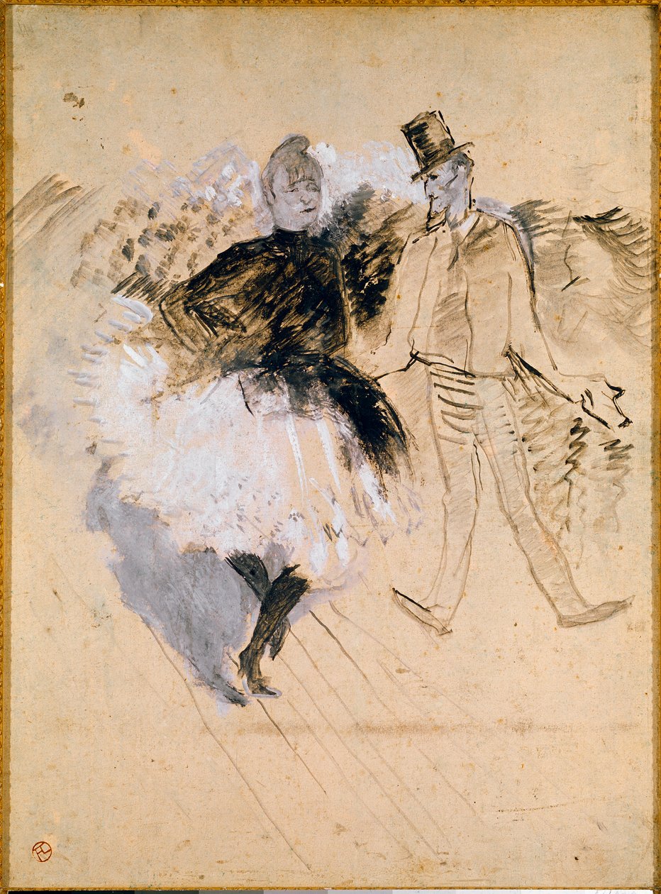 Goulue und Valentin le Desosse im Moulin de la Galette von Henri de Toulouse Lautrec