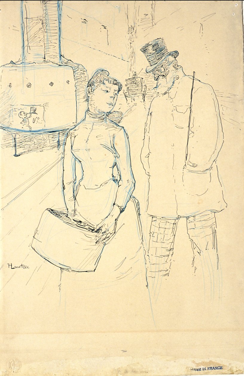 Auf der Straße von Henri de Toulouse-Lautrec